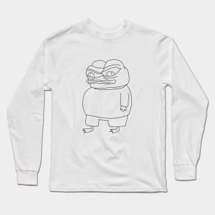 Line Art Apu (Black Line) Long Sleeve T-Shirt